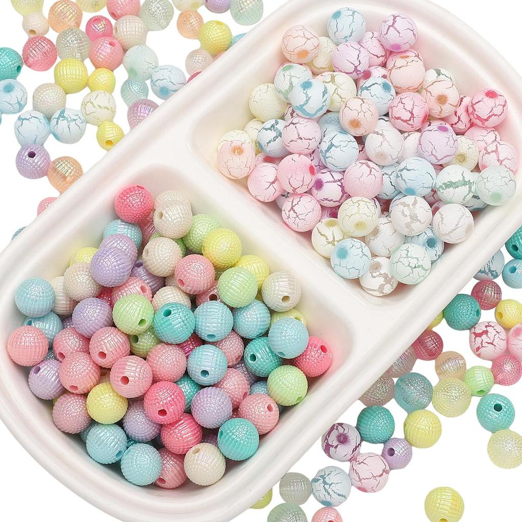 Acrylic Beads Bayberry Charms AB Ball Beads For DIY Jewelry 30-50Pcs