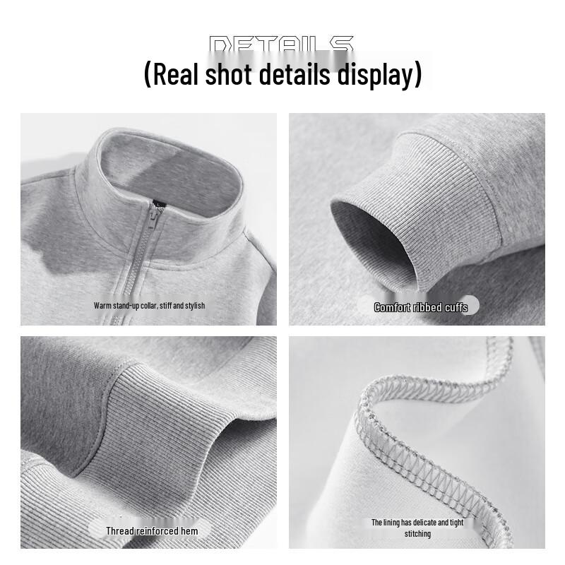 Jeanswest Men's Stand Collar Cosmic Print Cardigan Sweatshirt