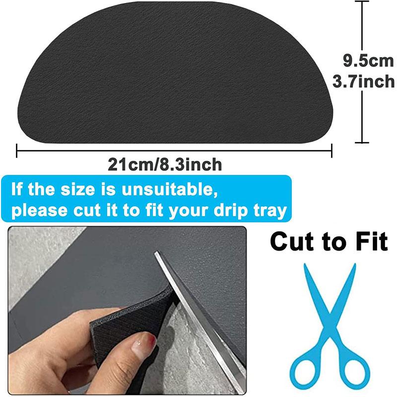 2/4 Pack Fridge Ice Water Dispenser Absorbent Drip Tray Mats Reusable Non Slip Refrigerator Coffee Machine Drip Catcher Pad