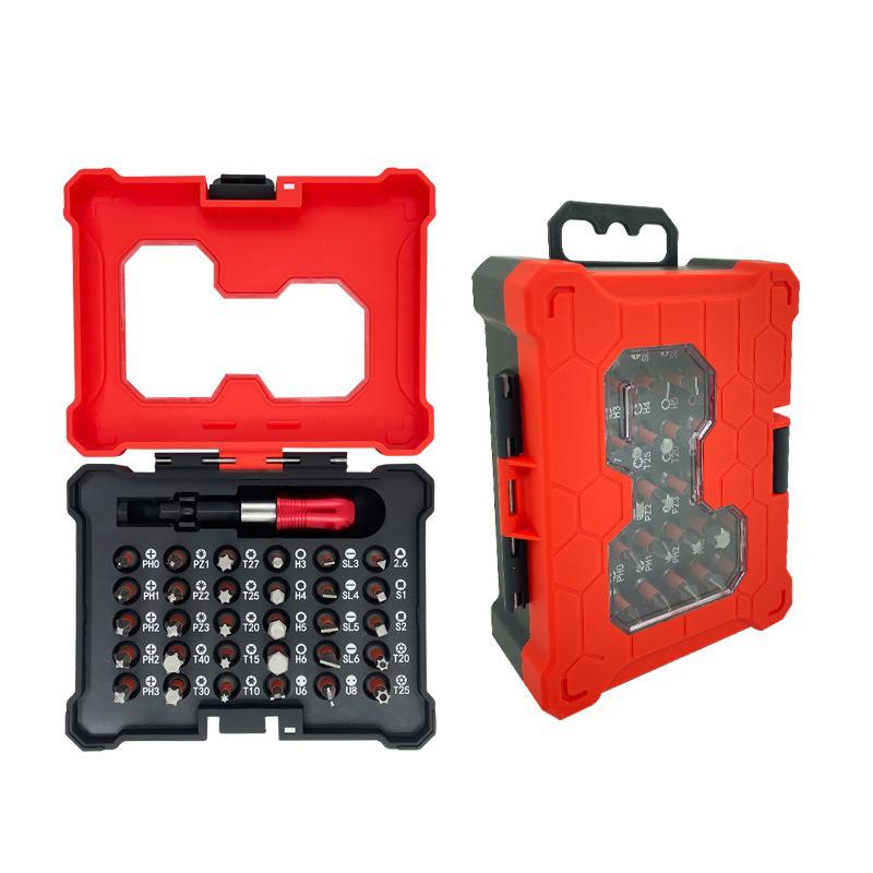 38-Piece S2 Screwdriver Bit Set with Phillips & Flathead Blades