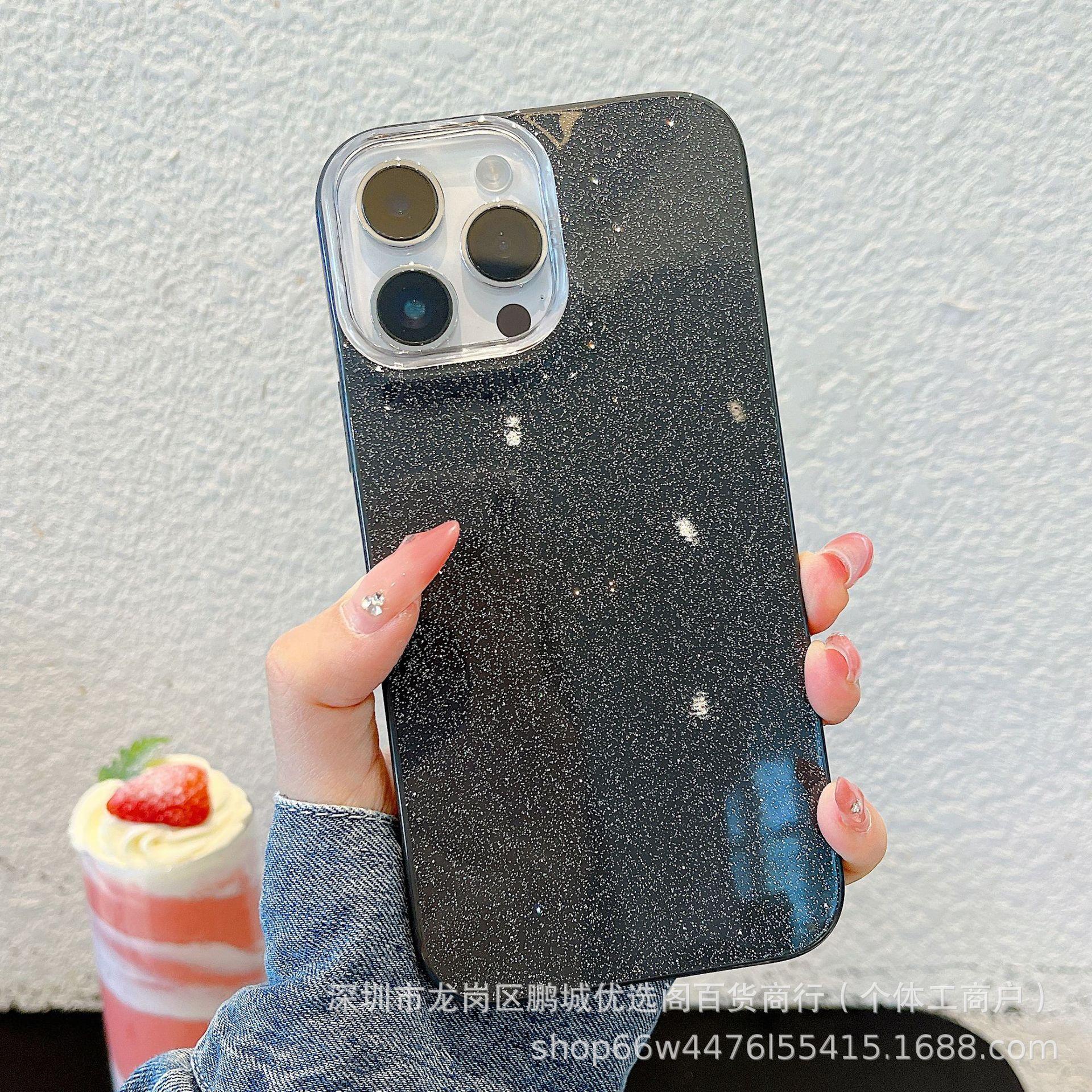 

Candy glitter mobile phone case is suitable for Apple 16promax simple 15 high-end protective case 14. iPhone 11