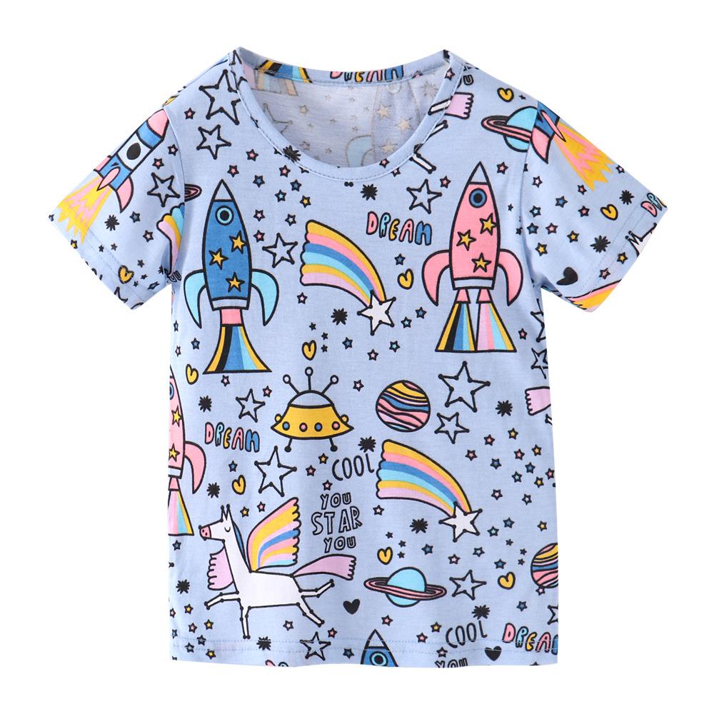 Children s clothing new summer short-sleeved children s T-shirt bottoming shirt 100