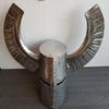 Medieval Templar Fantasy Warrior Helmet Great Horned Knight Helmet for SCA LARP Teutonic Knight Crest Wing Helmet Gift