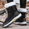 High-top Women's Snow Boots Non-slip Winter Outdoor Hiking Camping Plush Boots Warm Walking Hiking Shoes