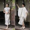 Women's Chinese Style Ink Print Qipao Dress