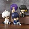 6cm 4pcs/set Blue Lock Gk Anime Figure Isagi Yoichi Bachira Meguru Shoulder To Shoulder Sleep Mini Kawaii Model Statue Kid Toys