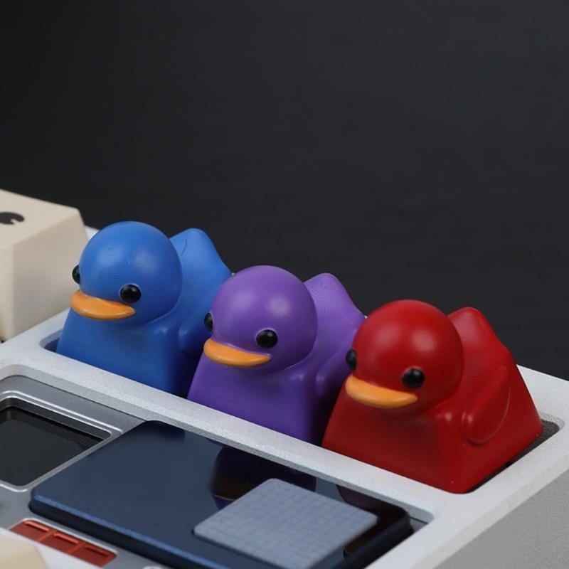 Color 3D Resin Keycap Cute Cartoon Duck Designing For Mechanical Gaming Keyboards ESC Keycaps 1PC