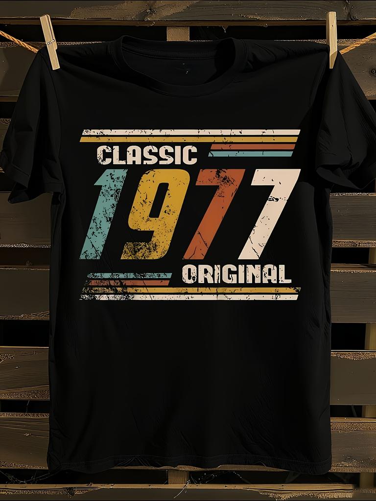 1977 Vintage Tshirt Vintage Retro Cotton Tshirt