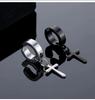 1 Pair Punk Stainless Steel Cross Stars Pendant Ear Clip No Piercing Earrings For Women Hiphop Fashion No ear hole Men Jewelry