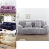 Comfortable Stretch Sofa Slipcover Soft Thick Velvet Protector For 1-4 Seat Furniture