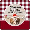 Christmas Metal Wall Art for Home Living Room Kitchen Decor
