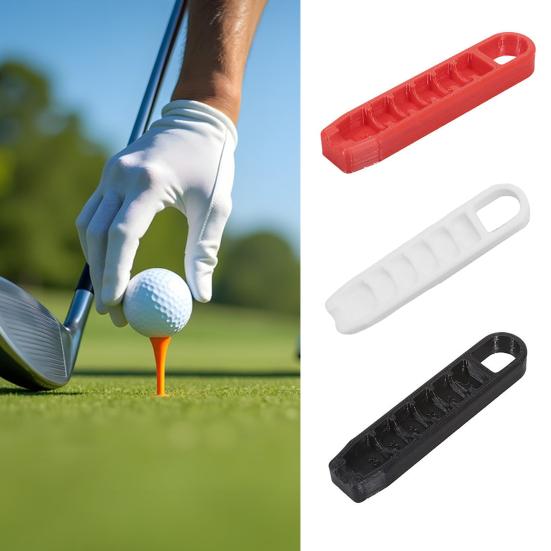 Golf Tee Elevator 20-70mm Presisjons Tee Høydejusterer 3D-printet Tee Setter Verktøy for Konsistente Svinger Treningsutstyr