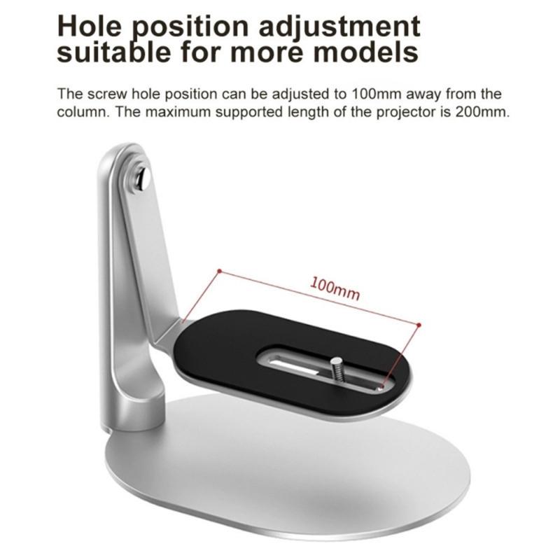 360 Rotating Desktop Projector Stand With 1/4in Screw Mount For Stable LCD DLP Projector Positioning Holder
