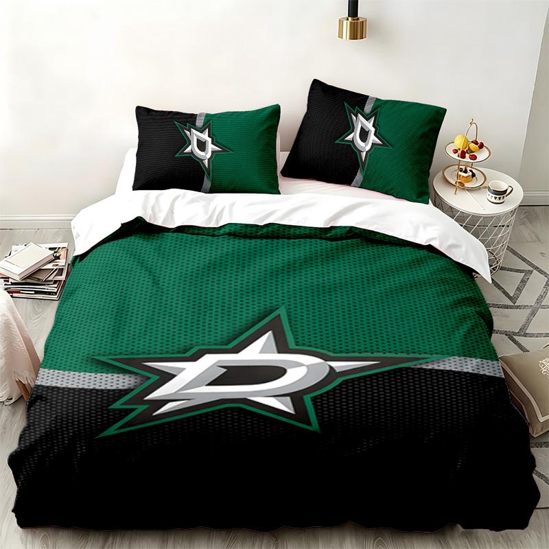 Dallas Stars 3pc set Perfect for bedroom use Comfortable bedding set includes a duvet cover and two pillowcases Ideal birthday or Christmas gift