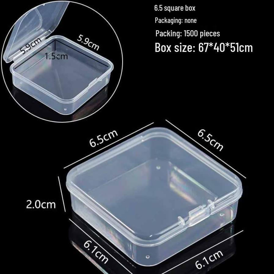 Obdélníkový průhledný PP plastový úložný box na sluchátka a psací potřeby