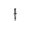 Funny Ghost Face Pattern Dag ger Design Enamel Brooches Dark Black Knife Shaped Pins Halloween Badge