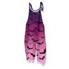 Women's Jumpsuit  Print Casual Loose Vintage Shoulder Strap Cotton Linen