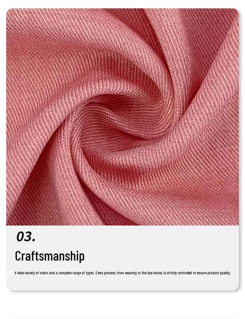 Thickened Le Lisi Twill Polyester-Spandex Suit Jacket and Hanfu Dress Set, 250g Fine Twill Fabric