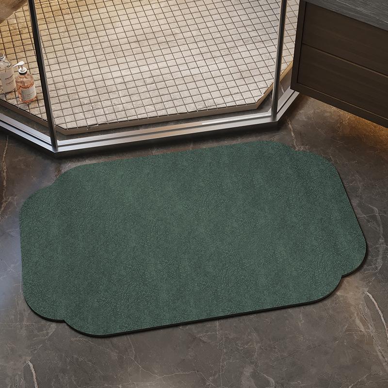 Weiche Badezimmer-Bodenmatte aus Kieselgur, schnell trocknende saugfähige Haushaltsmatte für das Badezimmer, rutschfeste Toiletten-Fußmatte, Teppich-Fußmatte