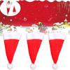 Neuankömmling Weihnachtsdekorationen Mit Mini-Weihnachtsmannmütze Plüsch Gabel- und Messerset Auf Lager Für Großhandel