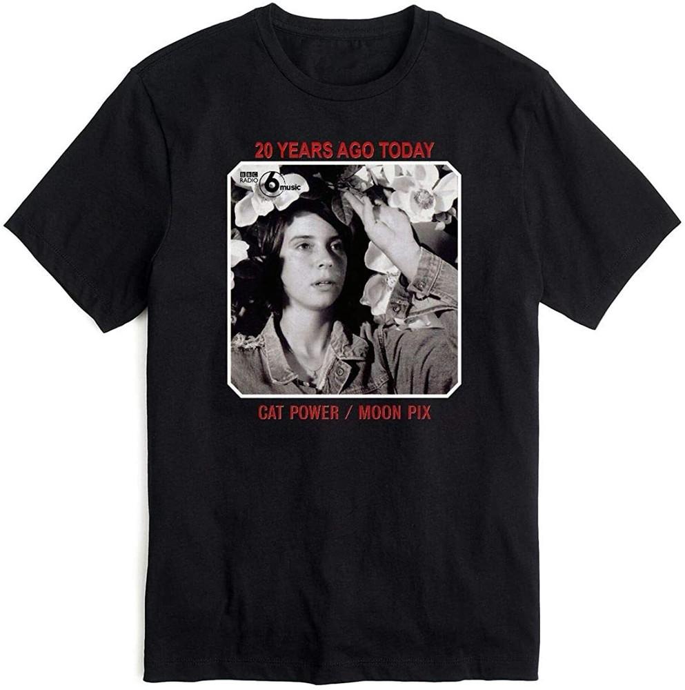 Cat Power Moon Pix T-Shirt Cotton Tee Men Women All Size S-5XL Unisex T-Shirt S
