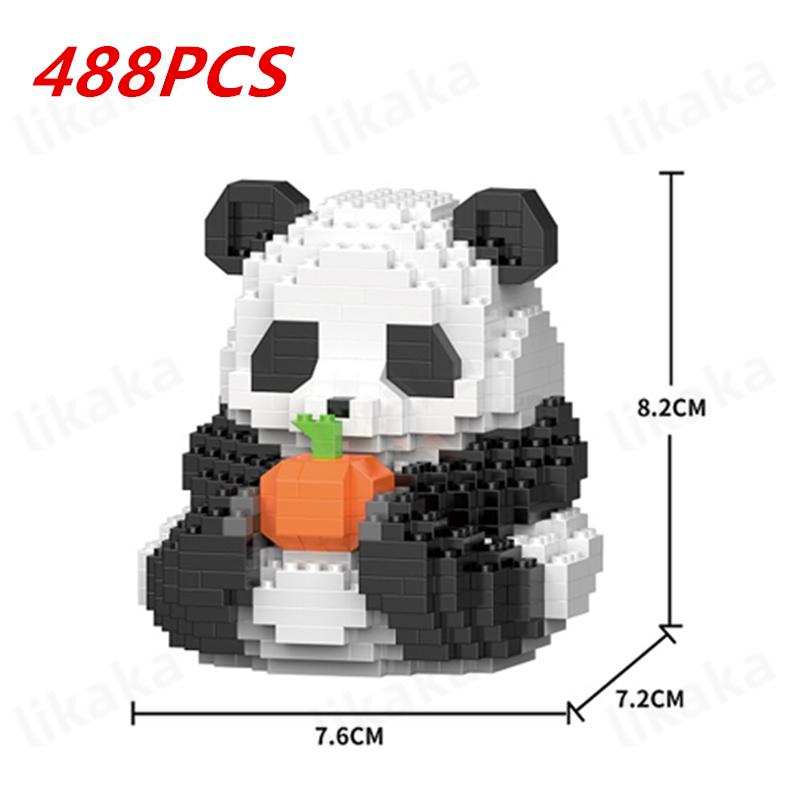Cute Panda Building Blocks DIY Blocks Micro Blocks Creative Panda Animal Toys Diamond Bricks Toys for Children Boys Girls Gifts