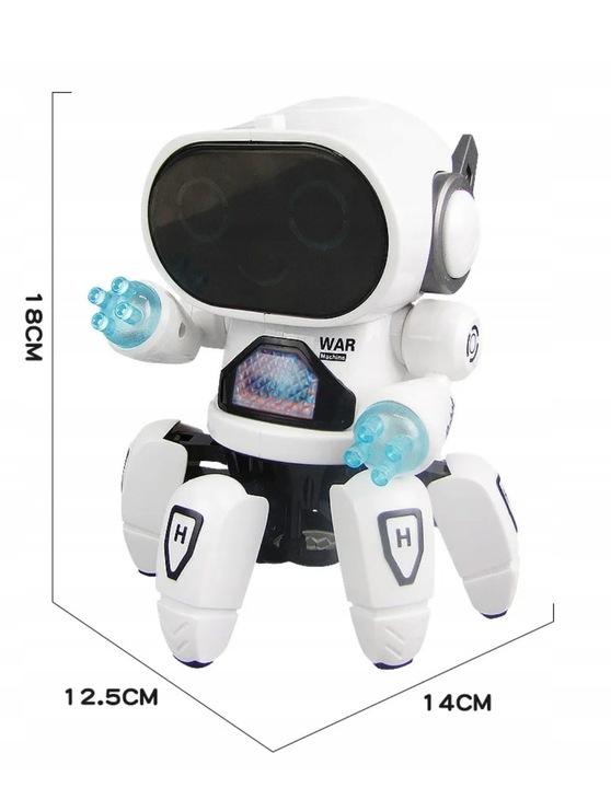 Interaktywny Tańczący Robot Disco Led Dla Dzieci Śpiewa Tańczy Jeździ Bot