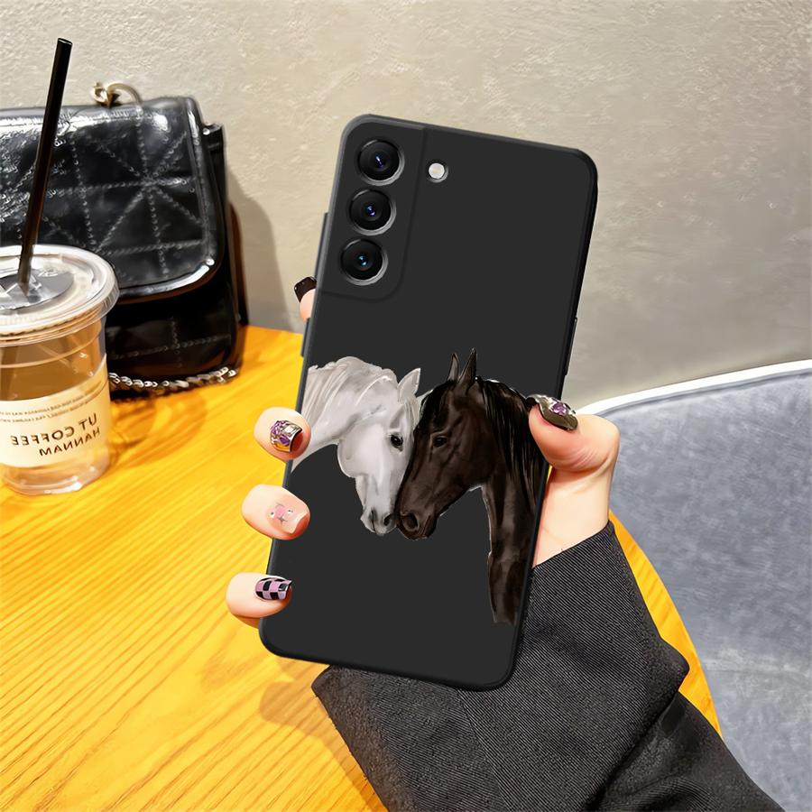 Case for Samsung Galaxy A37 A12 A55 A52 A06 A53 A57 A25 A73 A23 A05 Phone Cover A70 A51 A16 A41 A15 A36 A50 A13 A17 White Black