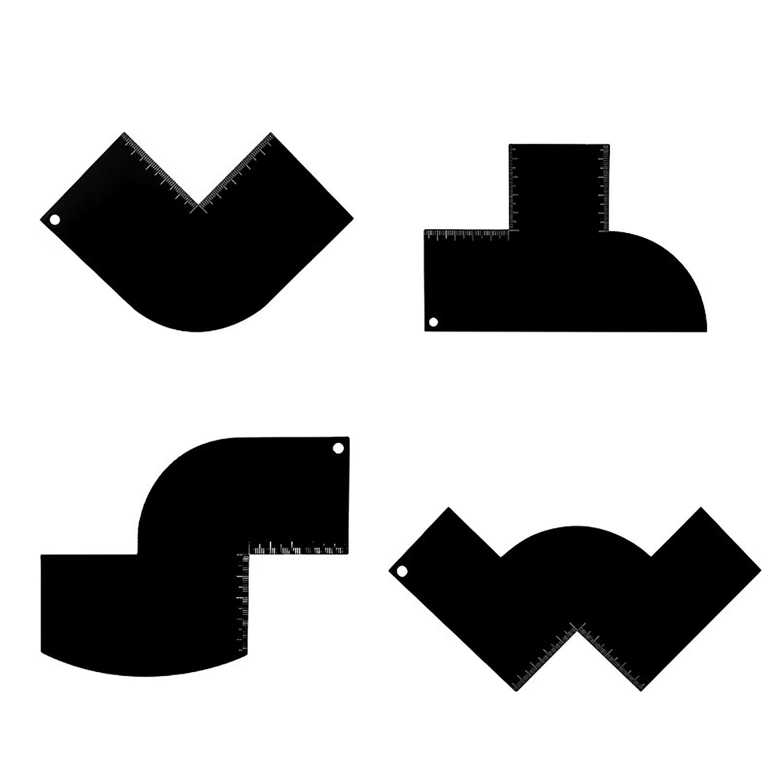 

Карточка-гид по укладке волос с масштабной кромкой, инструмент для подравнивания, многоразовый ПВХ шаблон One Size