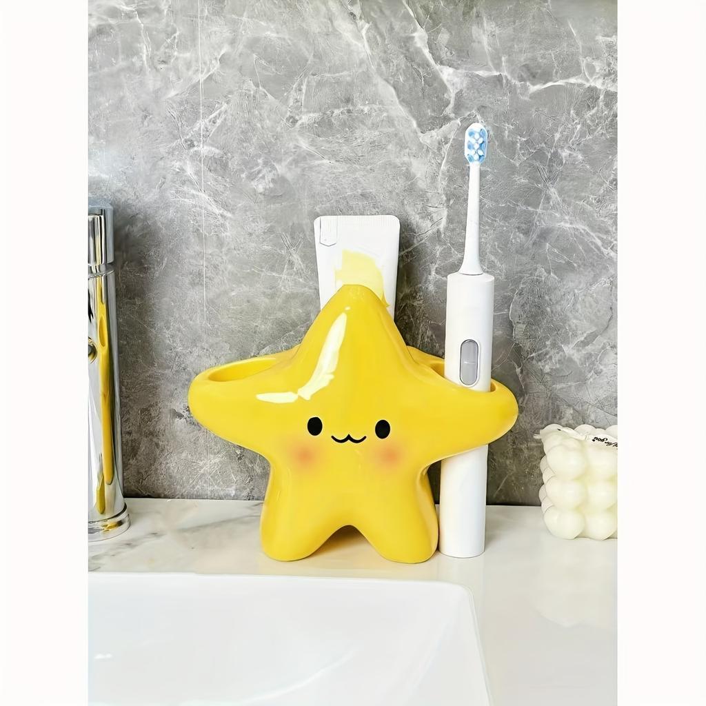 Creative Star Shaped Electric Toothbrush Holder Waterproof  Space Saving Portable Toothbrush Storage Rack New Year Gifts