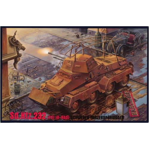 Roden 1/72 German Sd.Kfz.232 8-Wheeled Armored Vehicle Plastic Model Kit RE72704