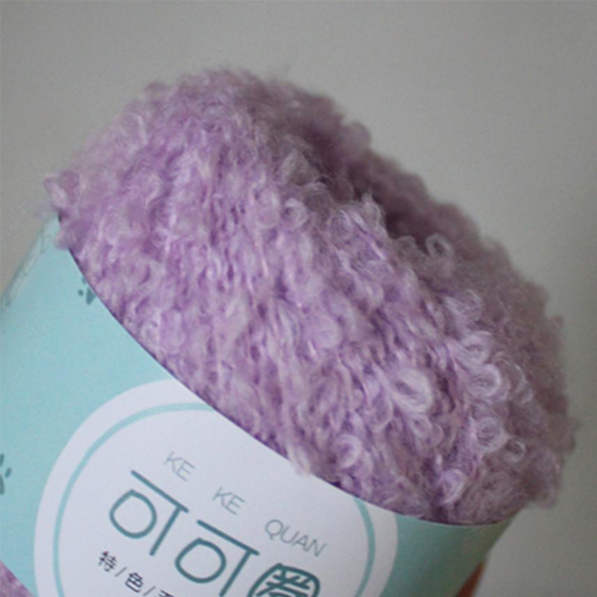 Wool Yarn Soft Smooth for Hand Knitting Circle Thread Crocheted Doll Hair DIY Plush Doll Needlework Knitting DIY Knitted Tool