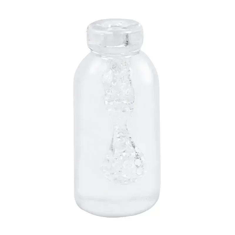 3 Розміри Міні Мастурбатор Чашка М'яка Прозора Вагіна Масаж Пеніса Чоловіча Вправа на Витривалість Портативні Іграшки для Орального Сексу для Чоловіка