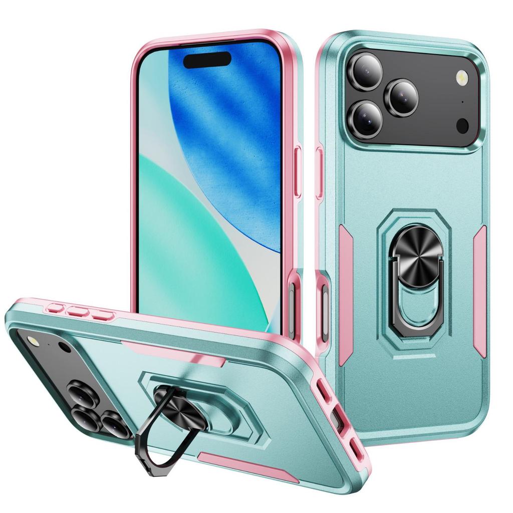 iPhone 17 Magnetic Shockproof Ring Holder Case Compatible with iPhone 16