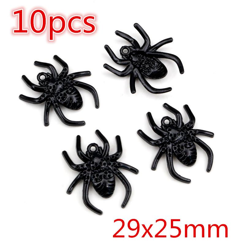 New Fashion Black Plated Charms Spider Star Wings Butterfly Horse Metal Alloy Pendant DIY Charms for Jewelry Making Findings