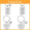 Stainless Steel Keychain Wholesale For Father's Day And Mother's Day Gift Auntie And Nephew Modern And Simple Style