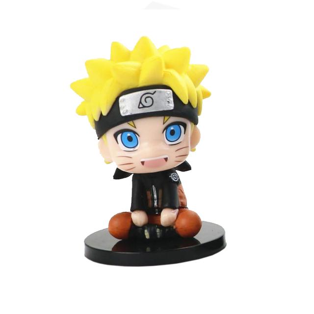 Anime Figure One Piece Monkey D Luffy Roronoa Zoro Kawaii Toys Naruto figure Kakashi Q Figural Car Decoration PVC Model Gift 7cm
