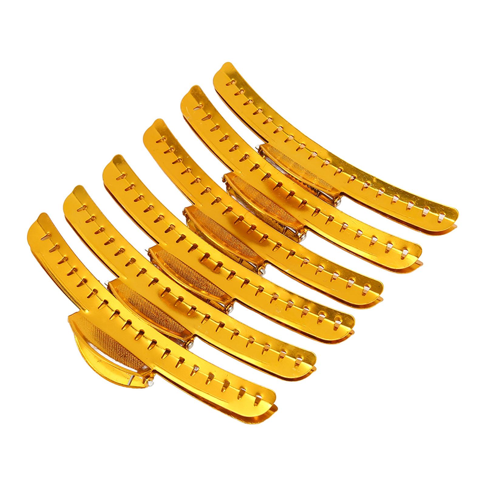 

6 шт. зажимы для волос ABS нескользящие женские аксессуары для волос для парикмахеров-стилистов