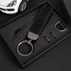 LATE7 Leather Car Logo Key Rings Keychain For Toyota Hilux Aygo Yaris Ractis Corolla Camry Rav4 Cruiser CHR Auto Key Chain Accessories