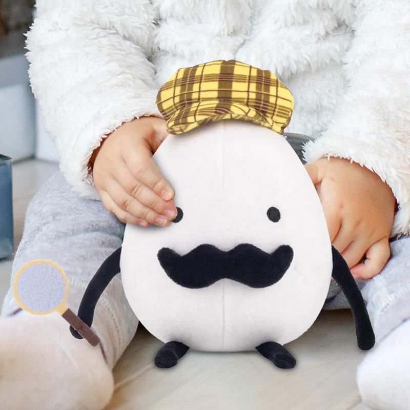 Egg Plush Egg Doll 7.1 Inch Cartoon Plush Pillow Game Character Stuffed Decorative Cute Kawaii Gift Ideal For Couch Bedroom