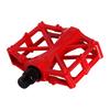 1 Pair Aluminium Alloy Mountain Bike Cycling Sealed Bearing Pedals(red)