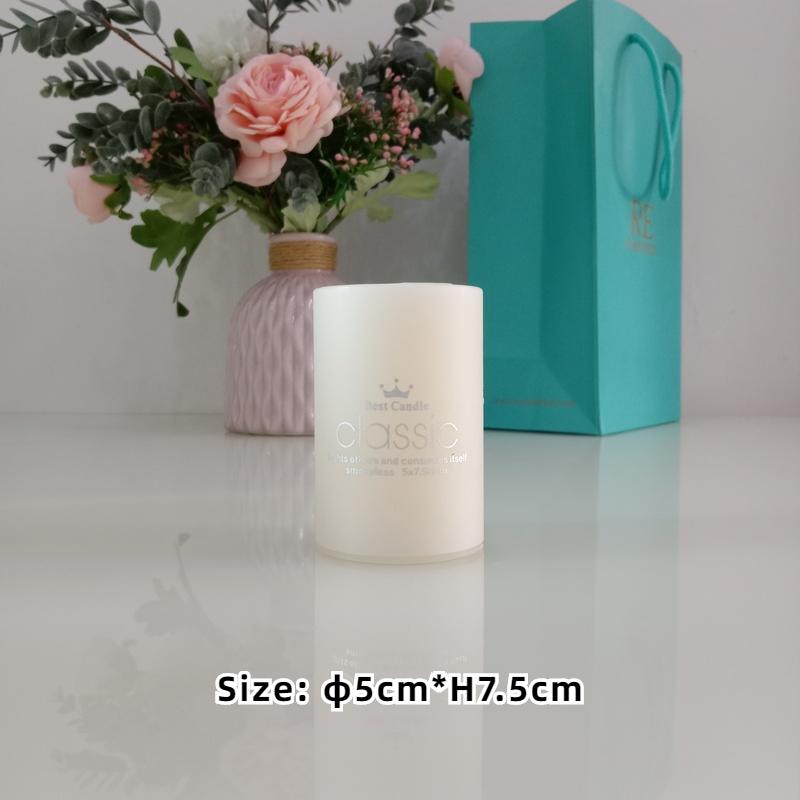 Scentedless Ivory white Pillar Candles for Emergency Household Candles for Praying Several Sizes Optional Home Decor