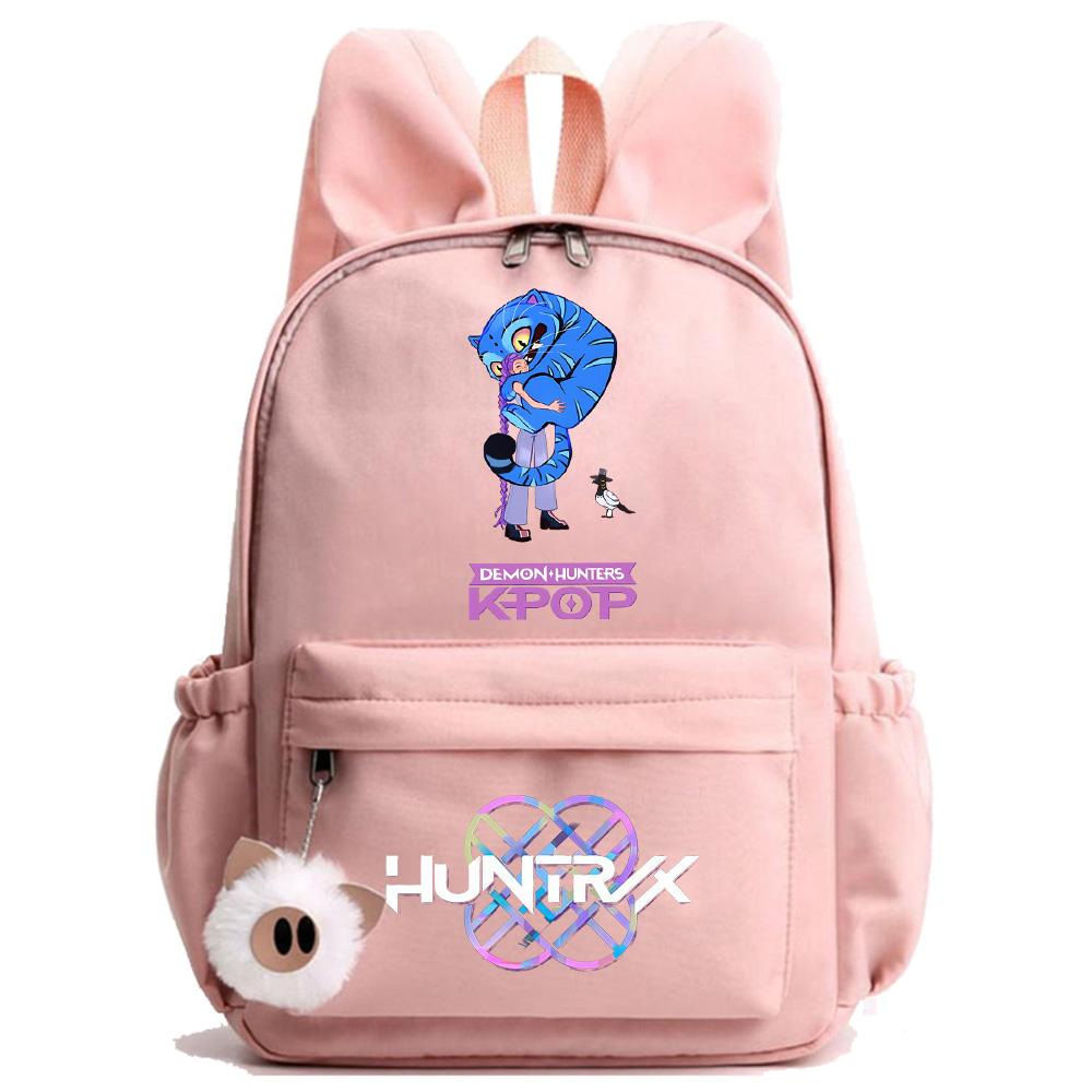 Anime Cartoon K-Pop Demon Hunters Printed Backpack for Teenger Children Student Schoolbag Girl Kid Gift Women Large Capacity Waterproof Travel Bag