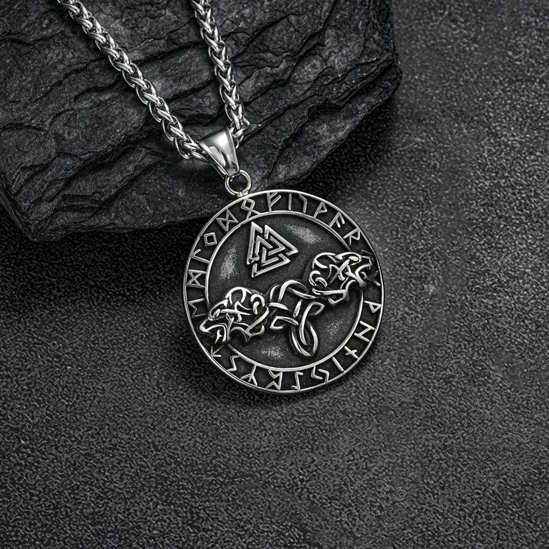 Pendant Necklace - Personalized Engraved Jewelry Gift One Size серебряный