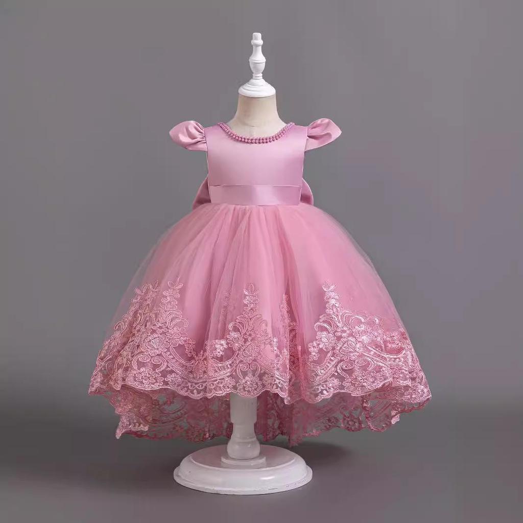 Girls' Performance Lace Tulle Skirt - Birthday Party Outfit for Ages 1+