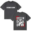 Unisex Cotton ONeck Casual TShirt System of A Down Harajuku Graphic Print Hip Hop Summer Clothing Tshirt