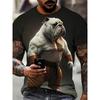 Funny Men's T-Shirt 3d Printed Chicken Tshirt Animal Dog Pattern Short-Sleeved Tees Oversized Streetwear Summer Casual Men Tops