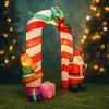 7.87FT Inflatable Toy Santa Man Arch Animal Gift Box with LED Light Xmas Decoration for Yard Supplie Home Ornament Festive Gift