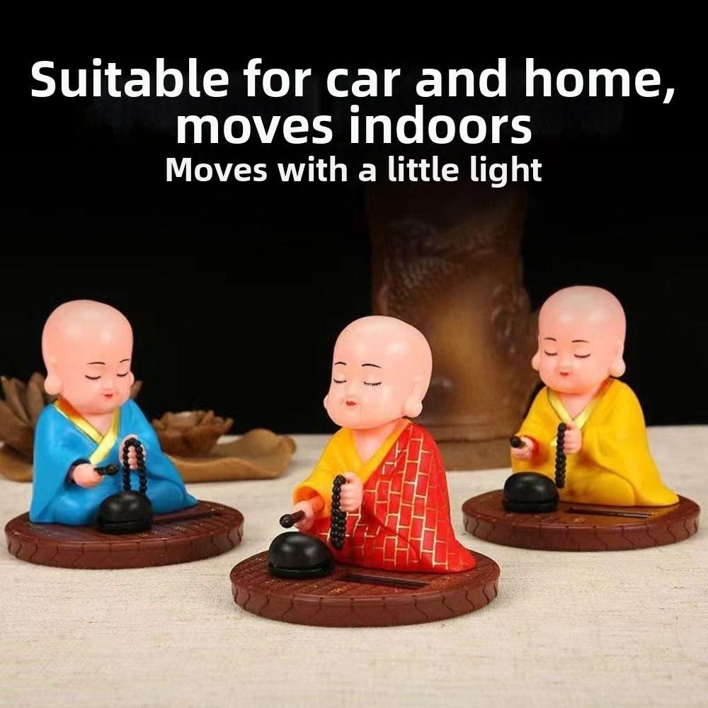 Nodding Beating Wooden Fish Toys Devout Prayer Desktop Buddha Statue  Home Office Decoration