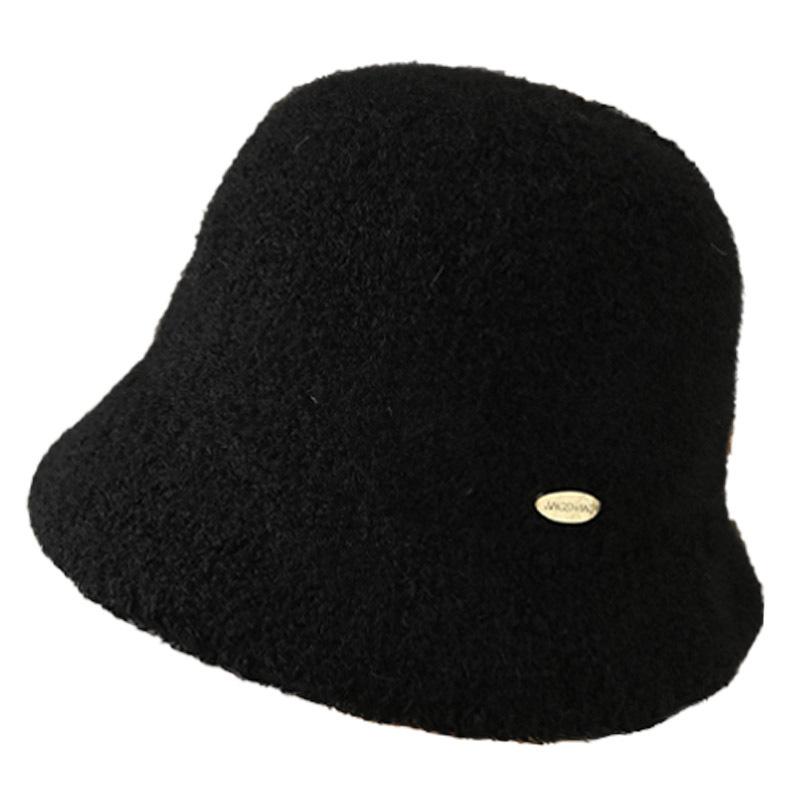 New Cashmere Blended Autumn and Winter Versatile Bucket Hat, Age Reduction, Small Face, Comfortable Temperament Bucket Hat